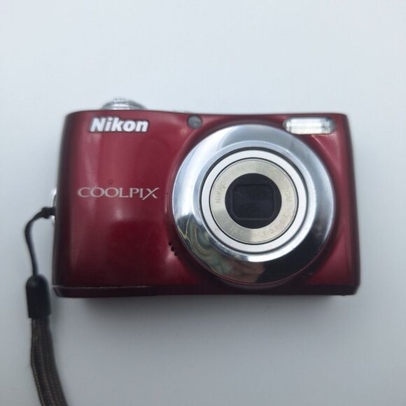 Nikon Red Coolpix L22 Digital Camera 12.0MP 3.6 Optical Zoom Tested Works Travel - Picture 2 of 8